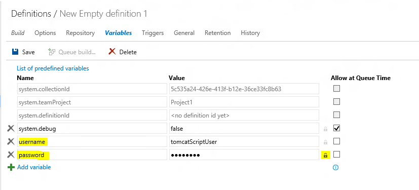 Define variables used in definition